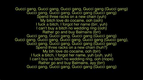 gucci gang lyrics eminem|Lil Pump .